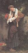 Adolphe William Bouguereau Little Marauders (mk26) oil painting on canvas